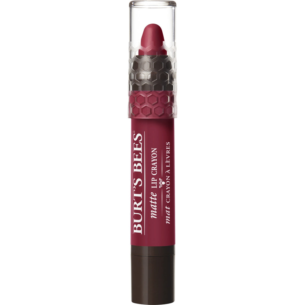 Burt's Bees 100% Natural Origin Moisturizing Matte Lip Crayon, Napa Vineyard - 1 Crayon