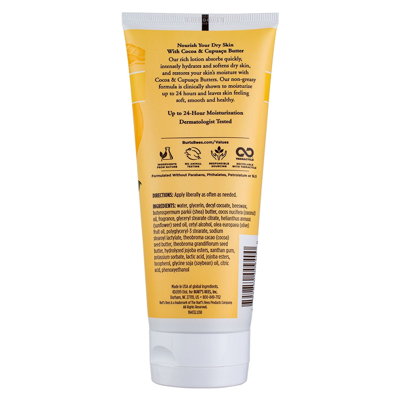 Cocoa & Cupuacu Butters Body Lotion by Burts Bees for Unisex - 6 oz Body Lotion - Pack of 6