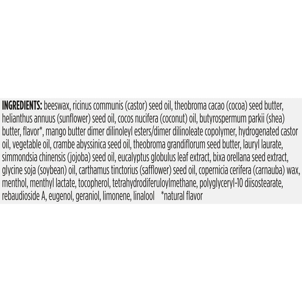 Burt's Bees 100% Natural Origin Rescue Lip Balm, Cooling Eucalyptus, 1 Tube