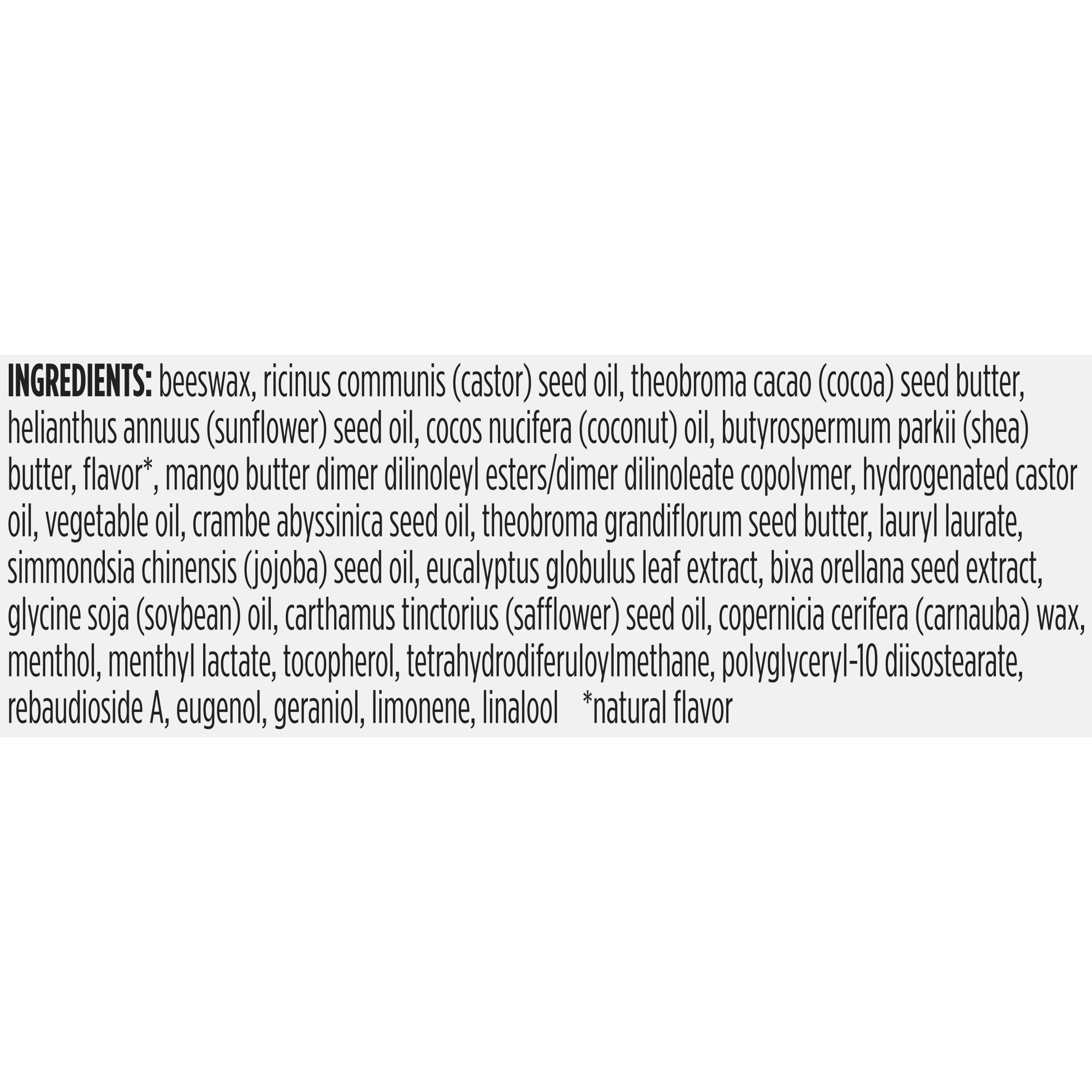 Burt's Bees 100% Natural Origin Rescue Lip Balm, Cooling Eucalyptus, 1 Tube