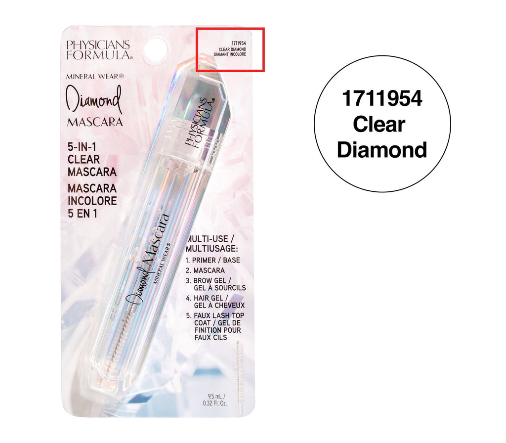 Physicians Formula Mineral Wear Diamond Mascara, Clear
