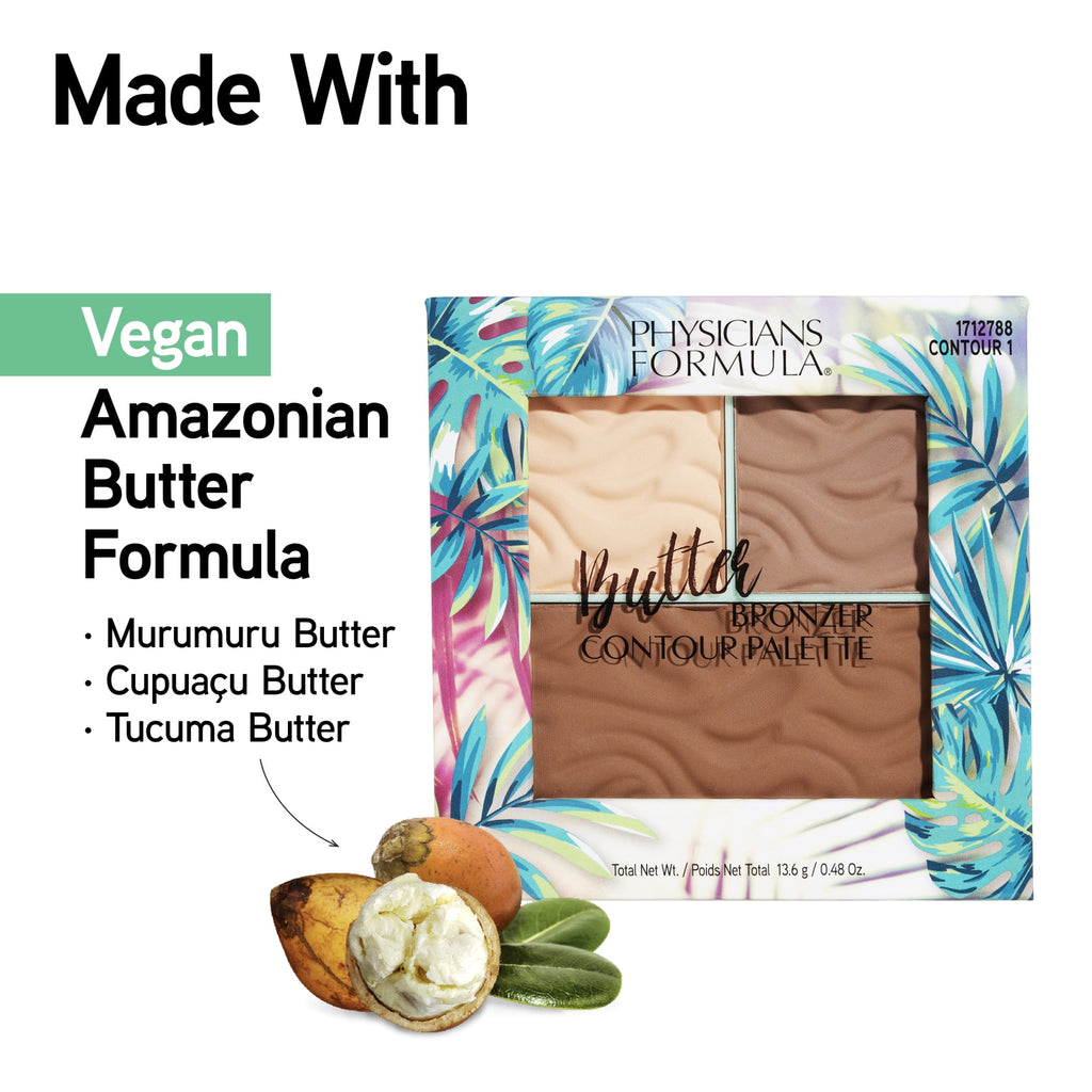 Physicians Formula Butter Bronzer Contour Palette, Light to Medium, 1 Count