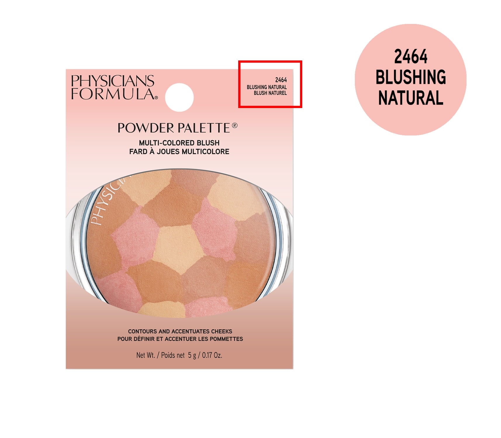 Physicians Formula Powder Palette Blush Makeup, Blushing Natural, 0.17 oz