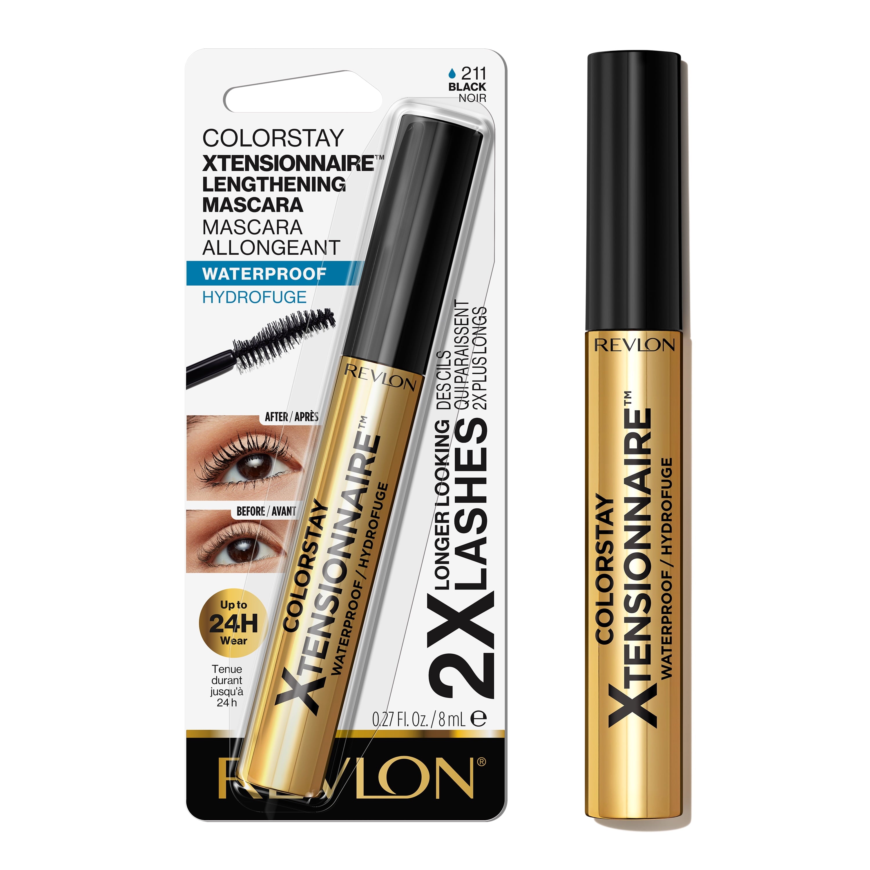 Revlon ColorStay Xtensionnaire Lengthening Mascara, Lash Serum and Mascara In One