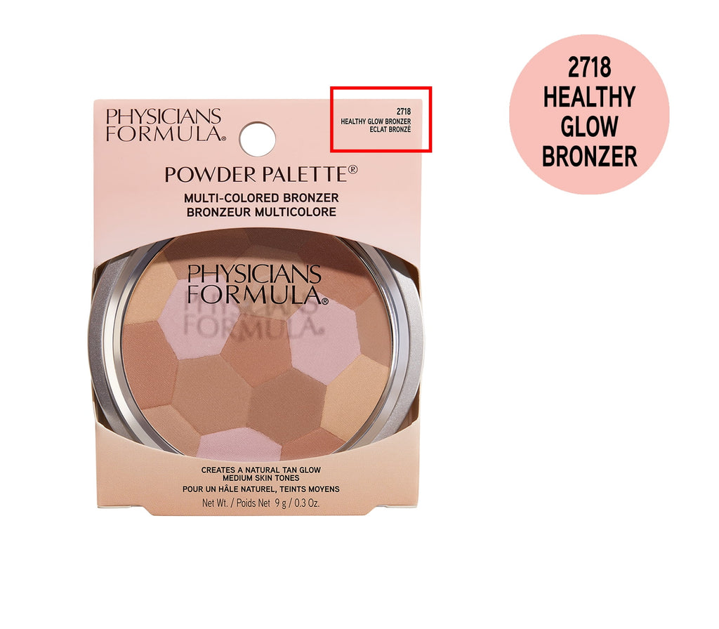 Physicians Formula Powder Palette Multi-Colored Bronzer Makeup, Healthy Glow, 0.3 oz