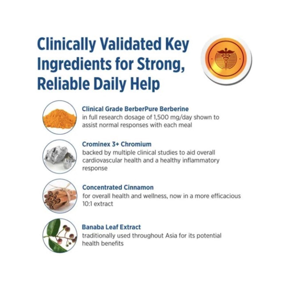 Doctors’ Preferred GlucoGold with Berberine, Healthy Blood Sugar Support, 42 Vegetarian Tablets