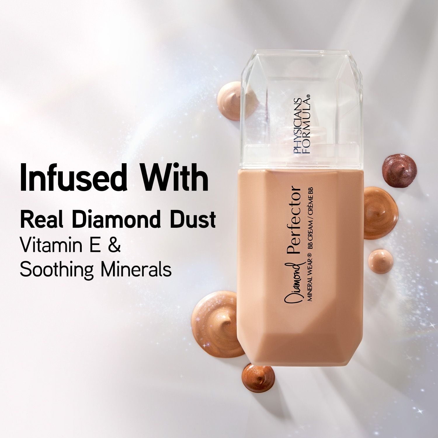 Physicians Formula Mineral Wear Diamond BB Cream Makeup, Fair to Light, 1.0 oz