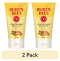 (2 pack) Burt's Bees Deep Cleansing Pore Scrub with Peach and Willow Bark, 4 Ounces