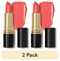 (2 pack) Revlon Super Lustrous Creme Lipstick, Creamy Formula, 674 Coral Berry, 0.15 oz