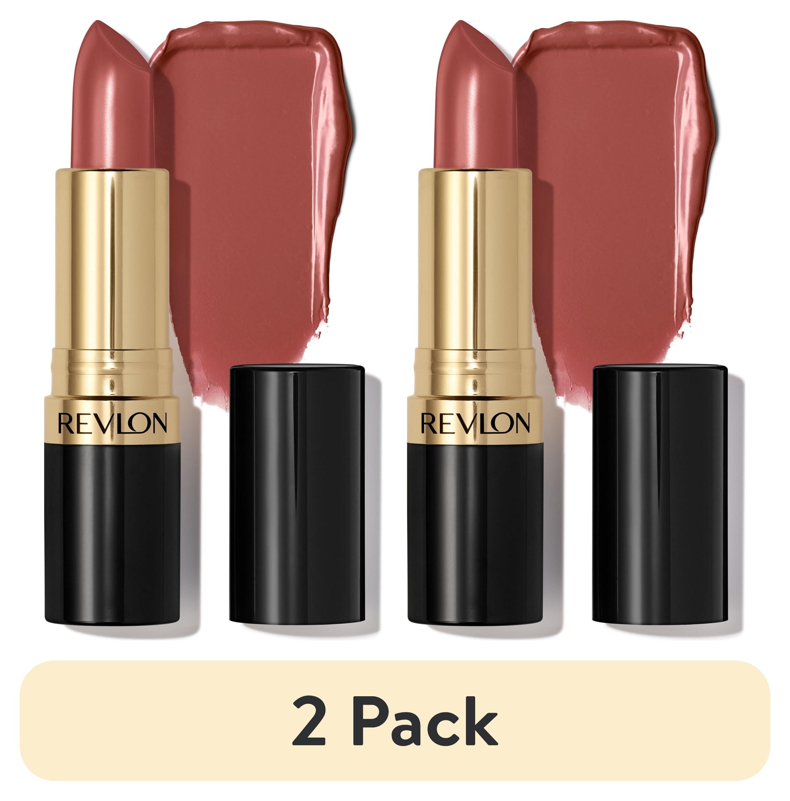 (2 pack) Revlon Super Lustrous Creme Lipstick, Creamy Formula, 130 Rose Velvet, 0.15 oz