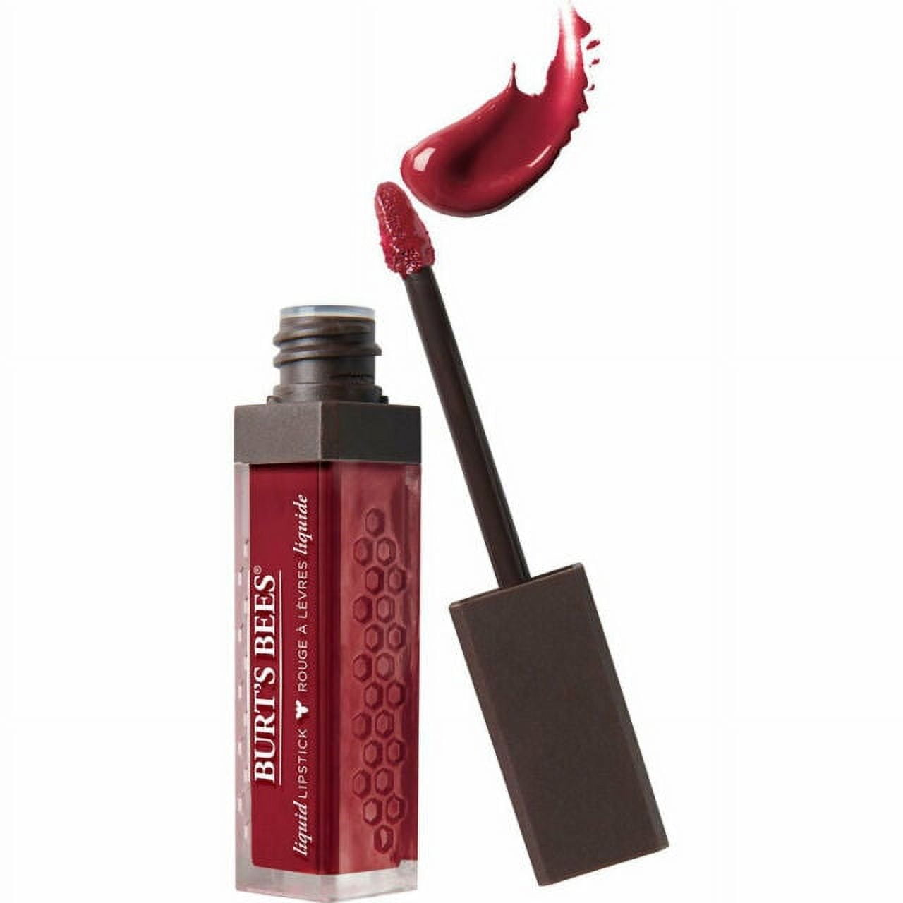 Burt's Bees 100% Natural Glossy Liquid Lipstick, Drenched Dahlia, 1 Tube