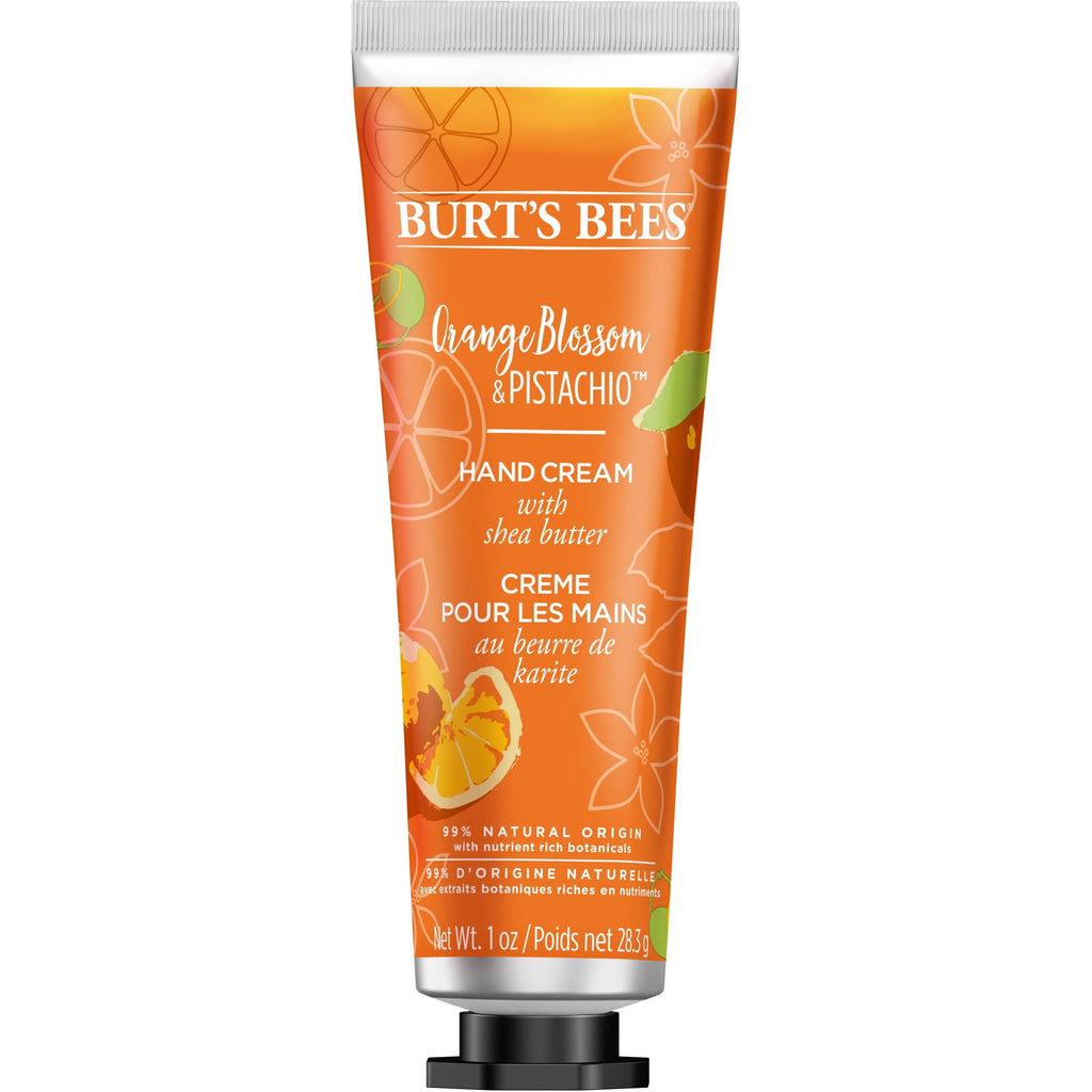 Burt's Bees Orange Blossom and Pistachio Hand Cream with Shea Butter, 1 oz, Pack of 4