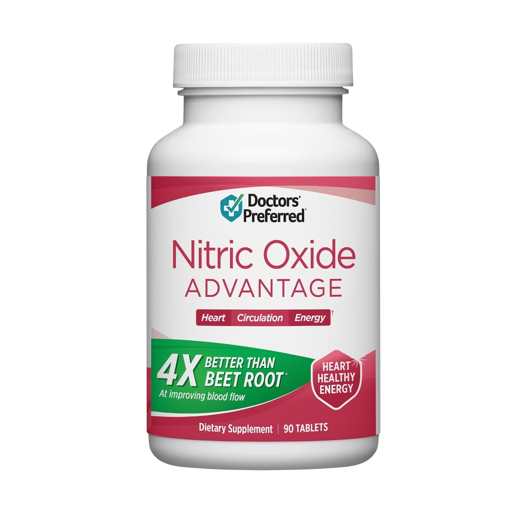 DOCTORS' PREFERRED Nitric Oxide Supplement - Better Than Beet Roots for Blood Flow and Energy - 90 Vegan Tablets