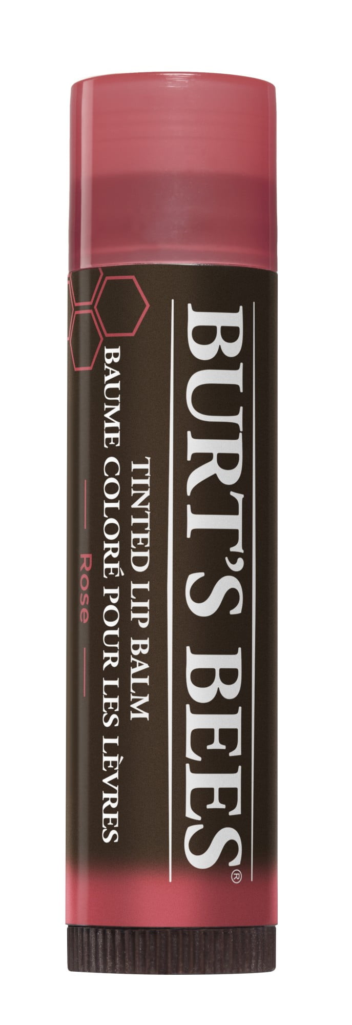 Burt's Bees 100% Natural Tinted Lip Balm, Rose with Shea Butter & Botanical Waxes - 1 Tube