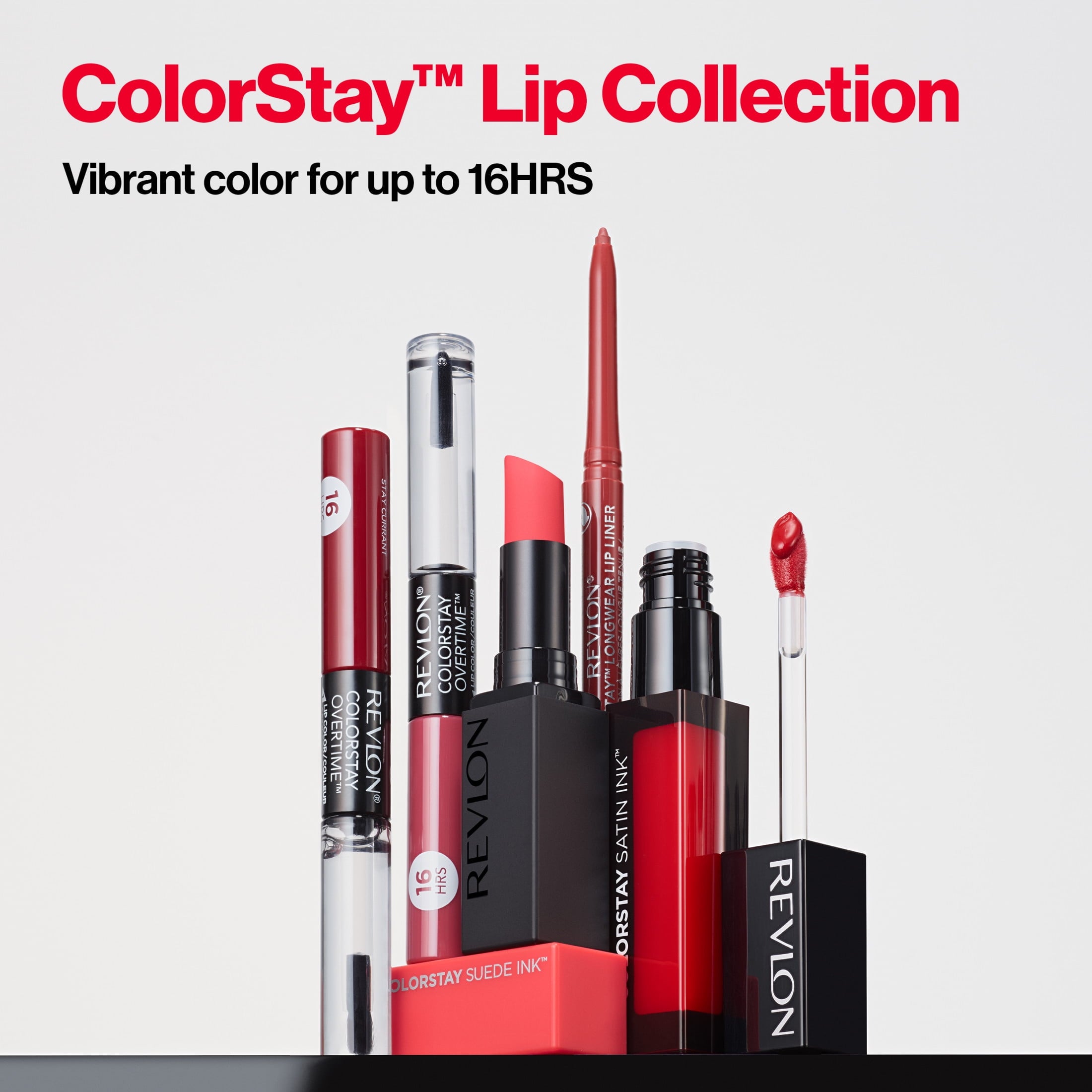 Revlon ColorStay Satin Ink Long Lasting Lipstick with Vitamin E, 022 Black Cherry, 0.17 fl oz