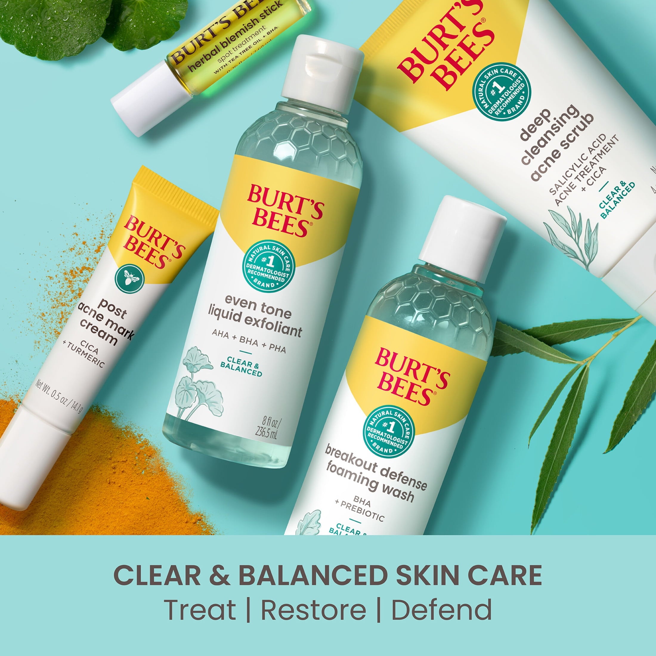 Burt's Bees Clear and Balanced Skin Gel Cream, 1.8 Oz