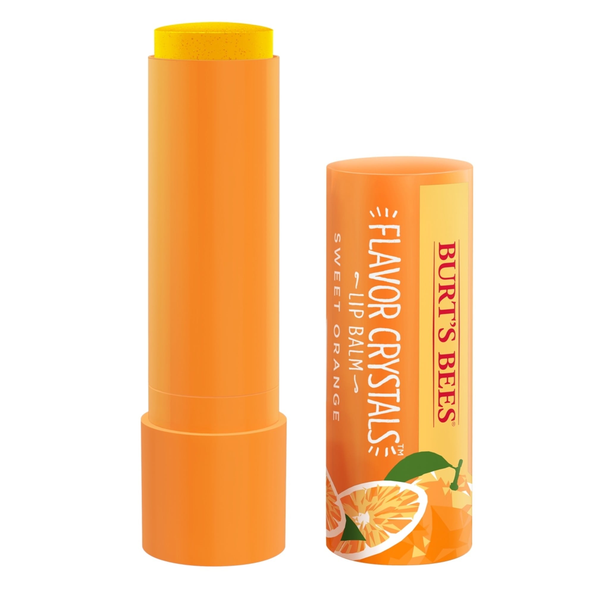 Burt's Bees Flavor Crystal 100% Natural Lip Balm, Sweet Orange, 1 Count