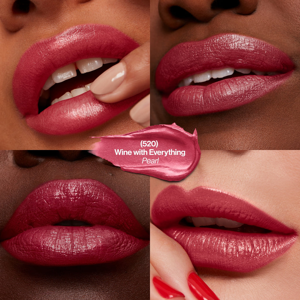Revlon Super Lustrous Creme Lipstick, Creamy Formula, 520 Wine With Everything, 0.15 oz