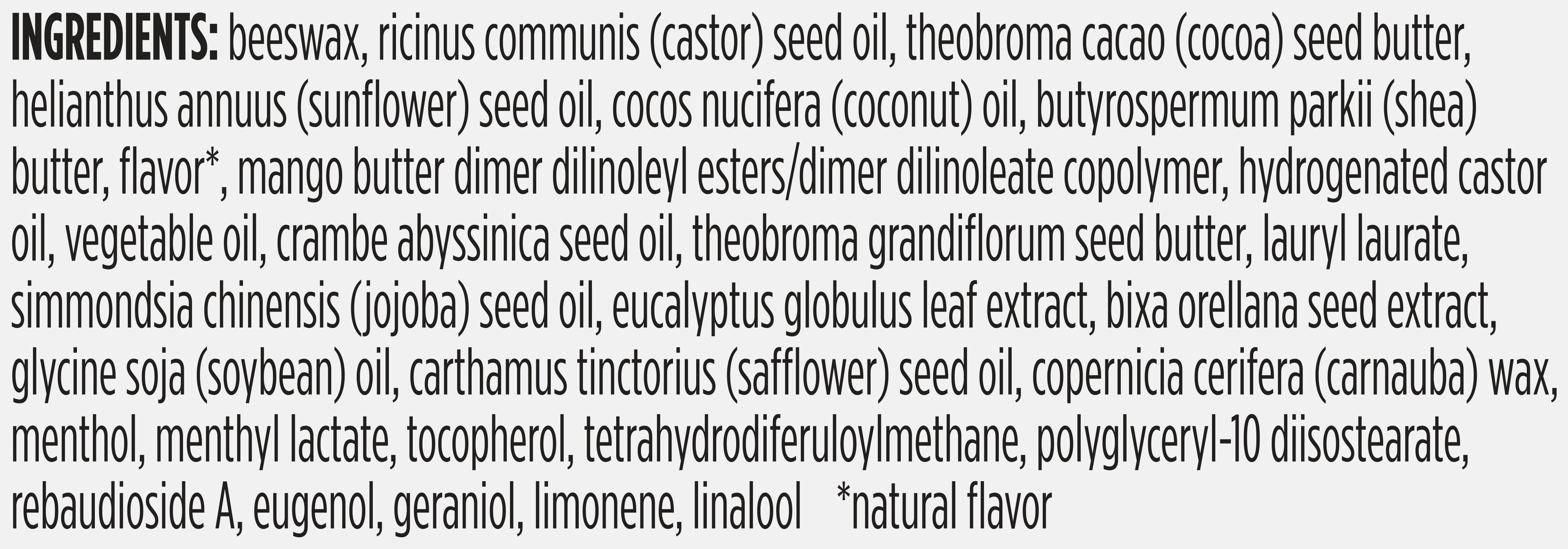 Burt's Bees 100% Natural Origin Rescue Lip Balm, Cooling Eucalyptus, 1 Tube