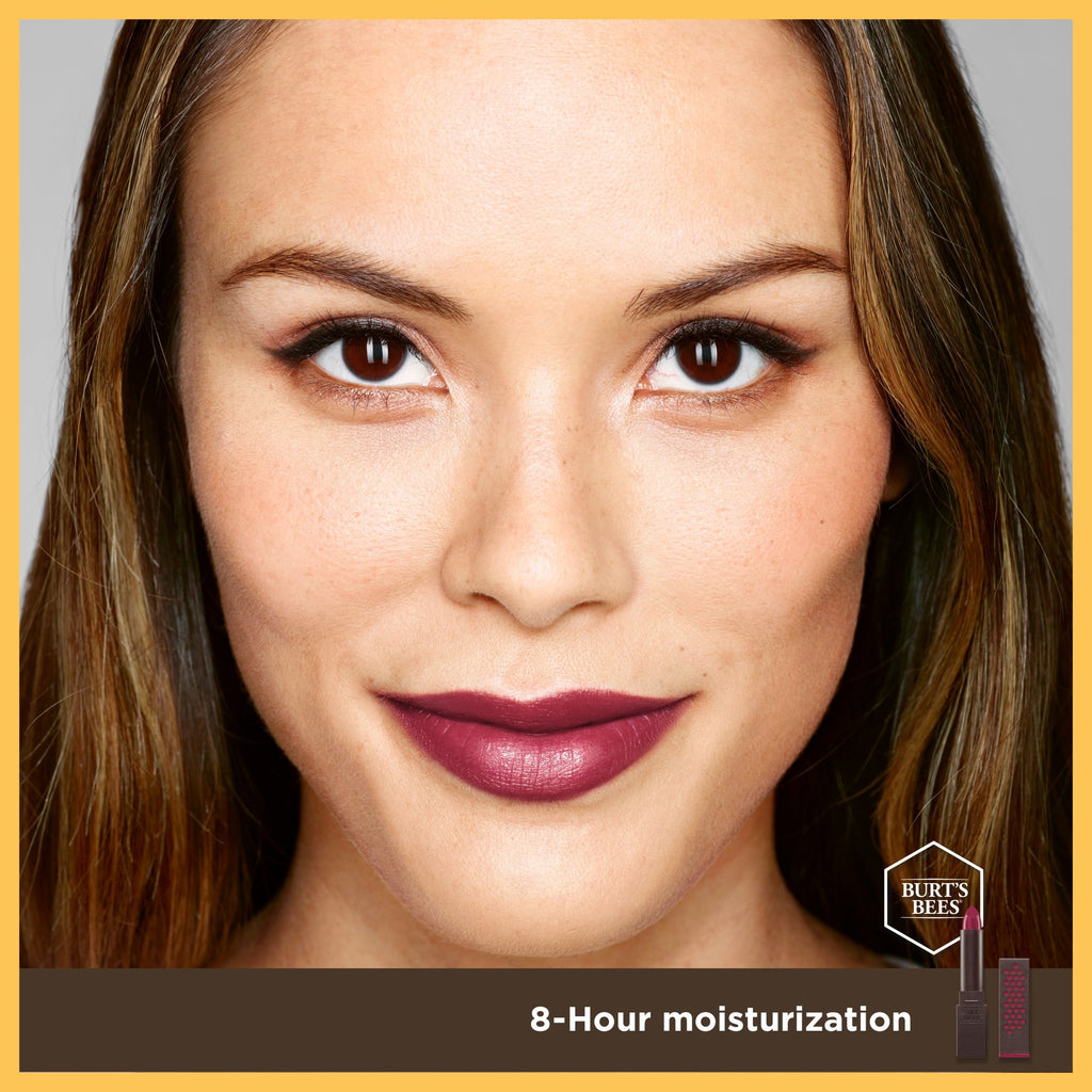 Burts Bees 100% Natural Moisturizing Lipstick, Wine Wave, 1 Count