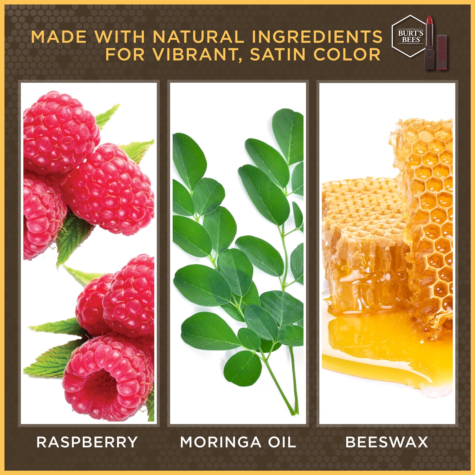Burt's Bees 100% Natural Moisturizing Lipstick, Ruby Ripple - 1 Tube