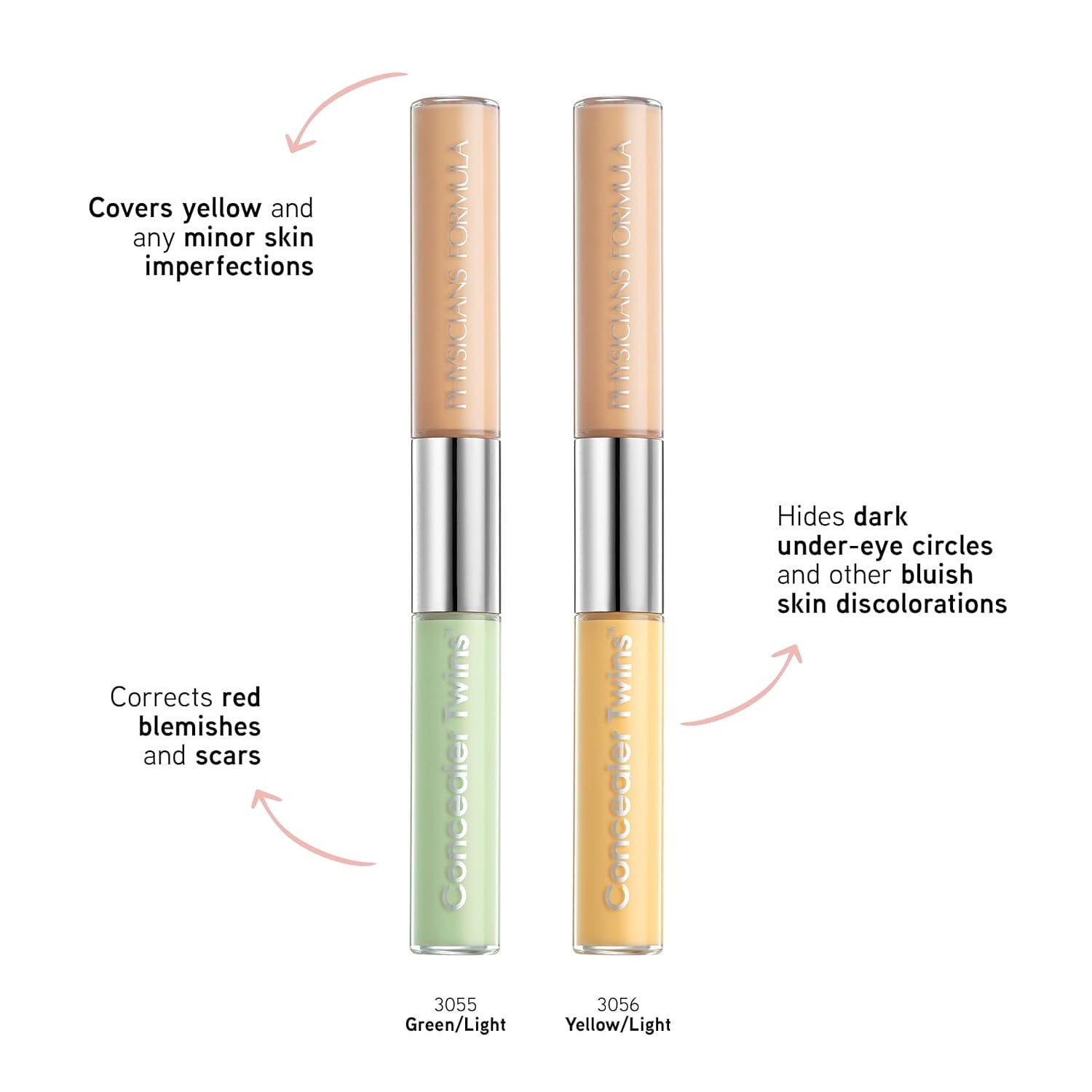 Physicians Formula Physicians Formula Concealer Twins Cream Concealer, Yellow/Light - Yellow/Light