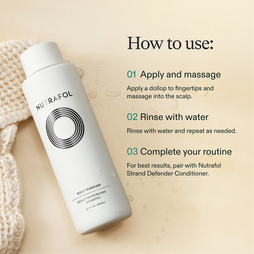 Nutrafol Shampoo, Cleanse and Hydrate Hair and Scalp, Improves Volume, Strength and Texture, Physician-formulated for Thinning Hair, Color Safe