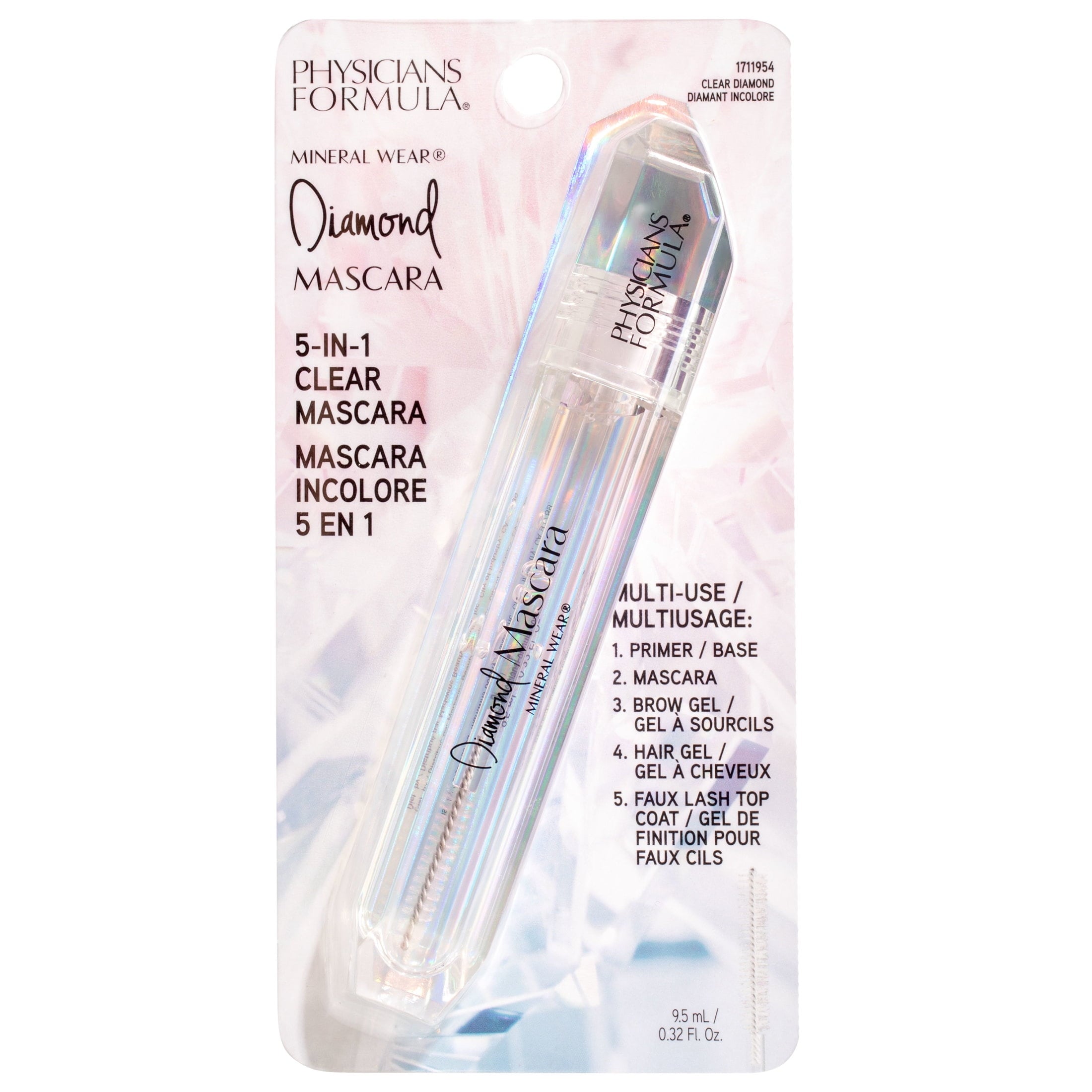 Physicians Formula Mineral Wear Diamond Mascara, Clear
