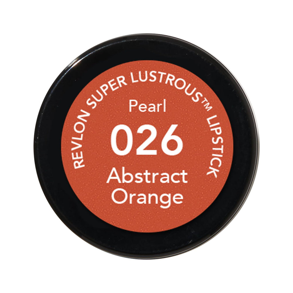 Revlon Super Lustrous Lipstick, Abstract Orange (026), 0.15 oz