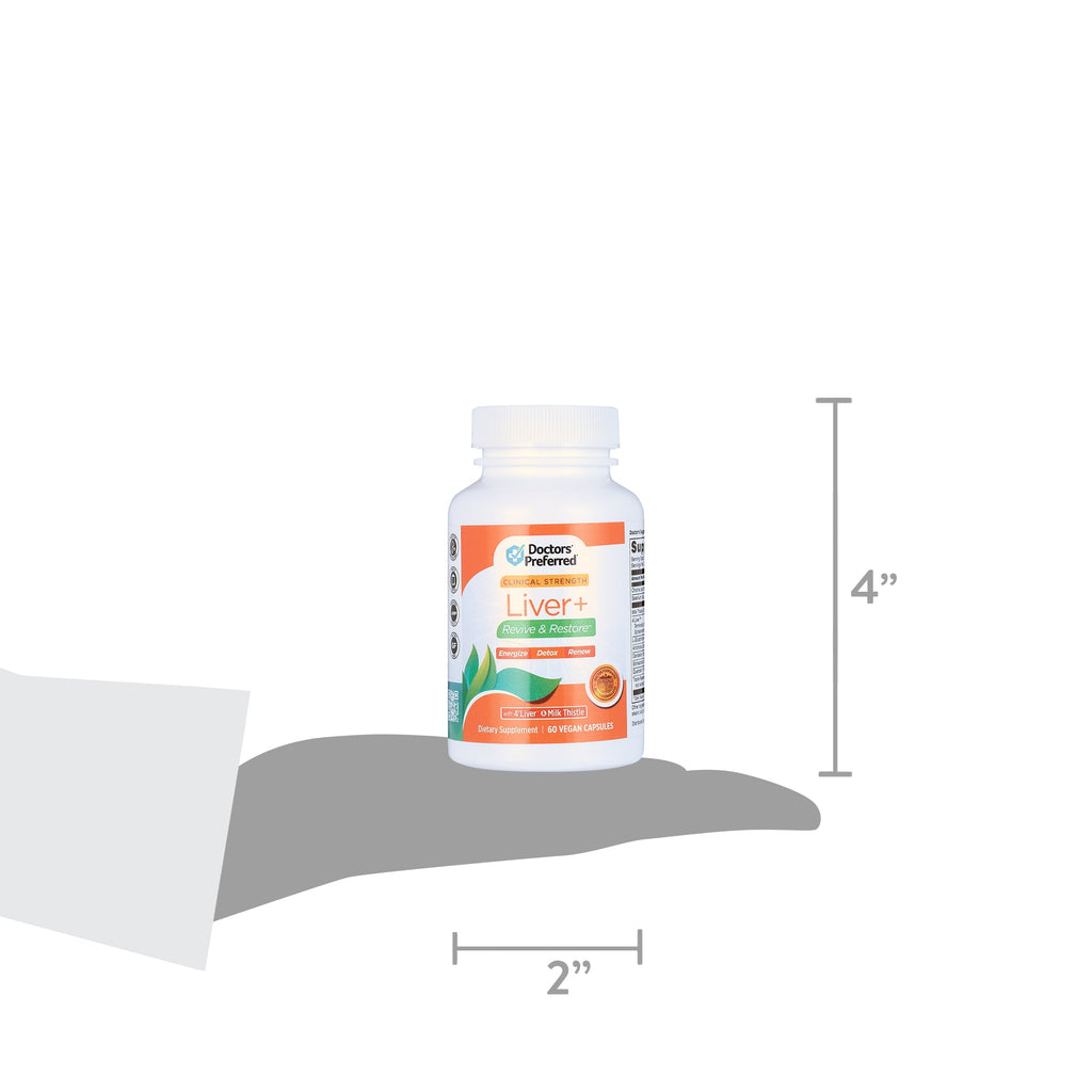 DOCTORS’ PREFERRED Liver+ Revive & Restore with  Milk Thistle - 60 Capsules
