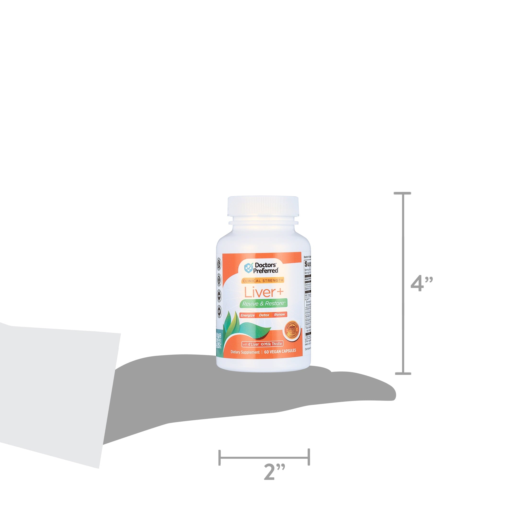 DOCTORS’ PREFERRED Liver+ Revive & Restore with  Milk Thistle - 60 Capsules