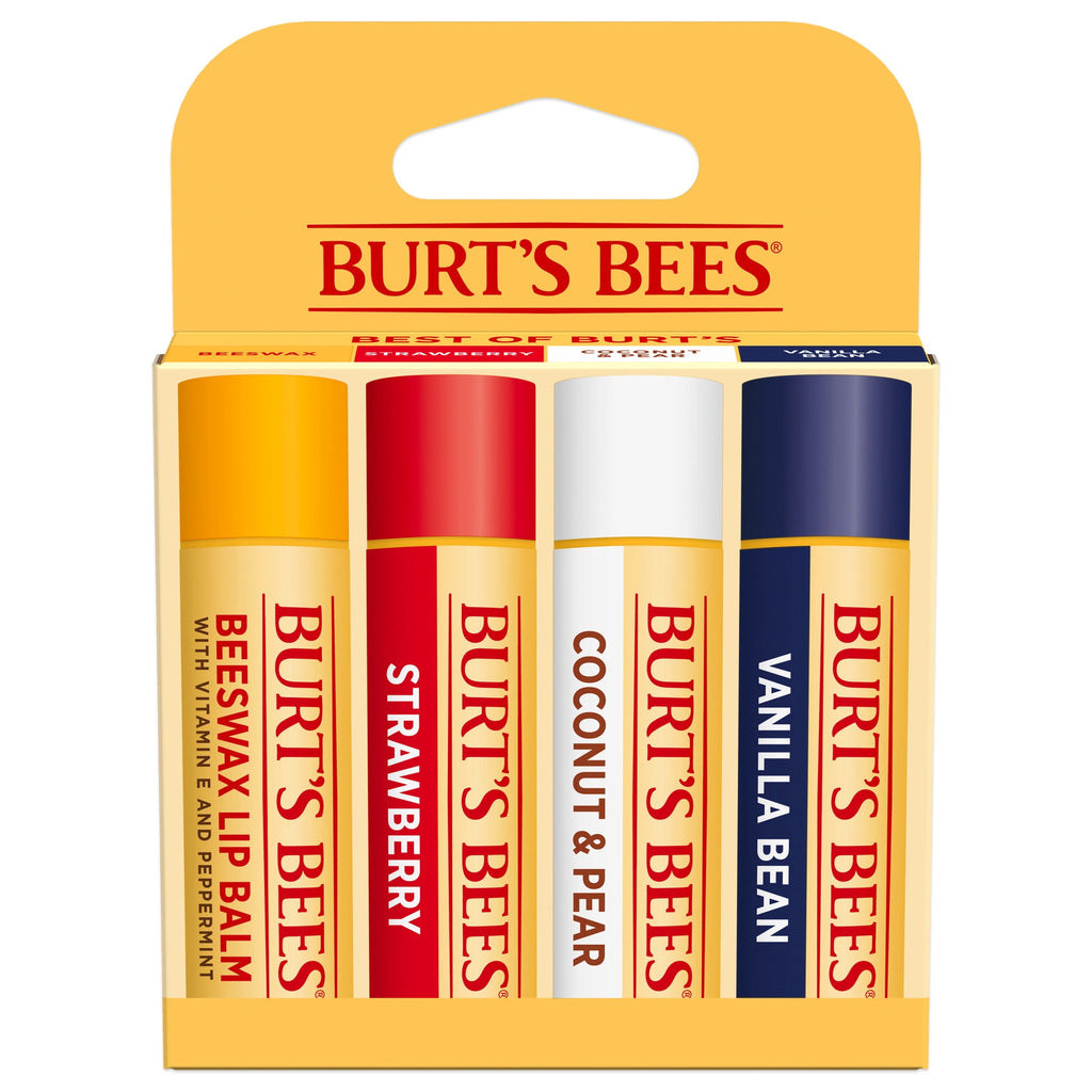 Burt's Bees 100% Natural Moisturizing Lip Balm, Original AND Burt's Bees 100% Natural Moisturizing Lip Balm, Superfruit - 8 Tubes