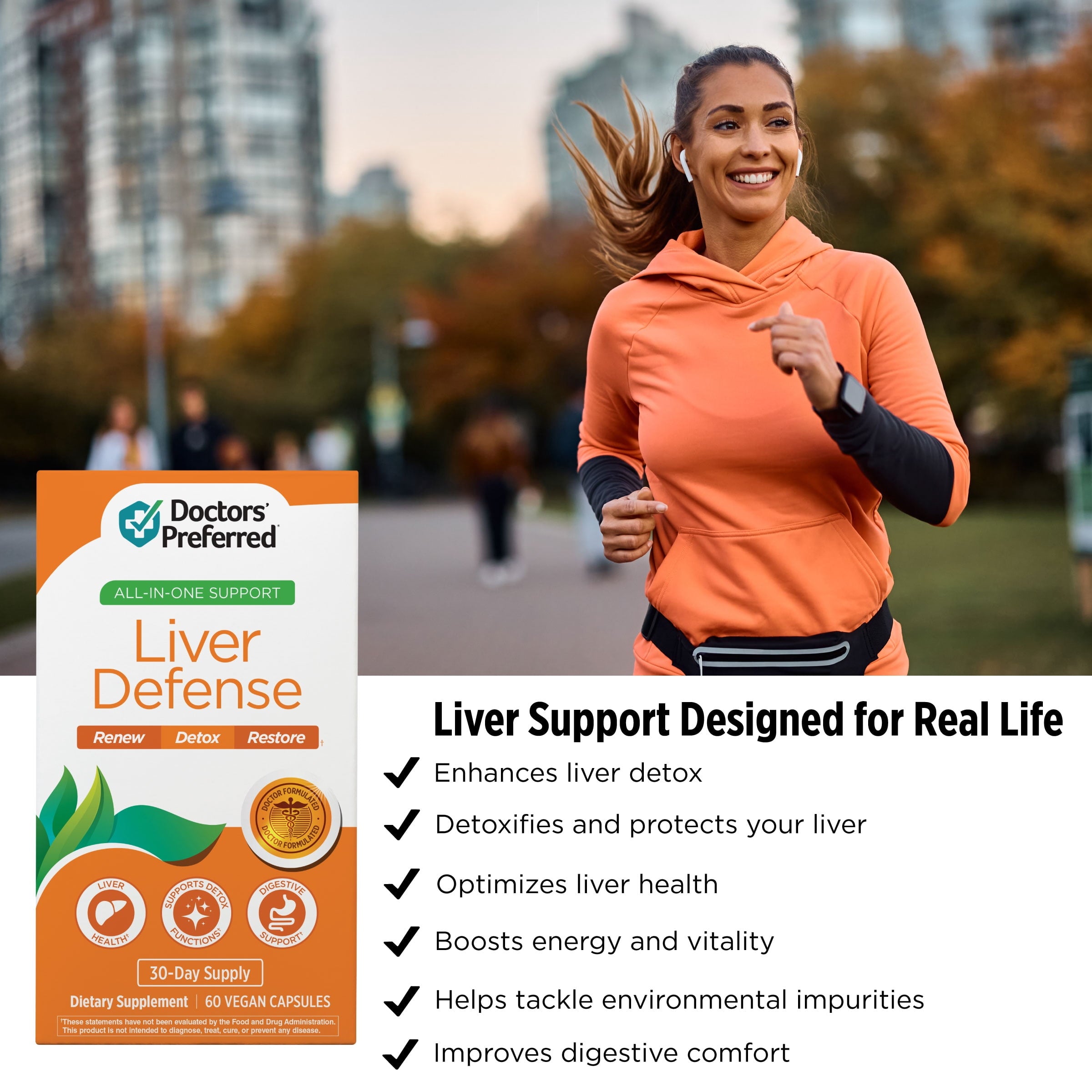Doctors' Preferred Liver Defense, Liver Health and Detox with Milk Thistle, 60 Capsules