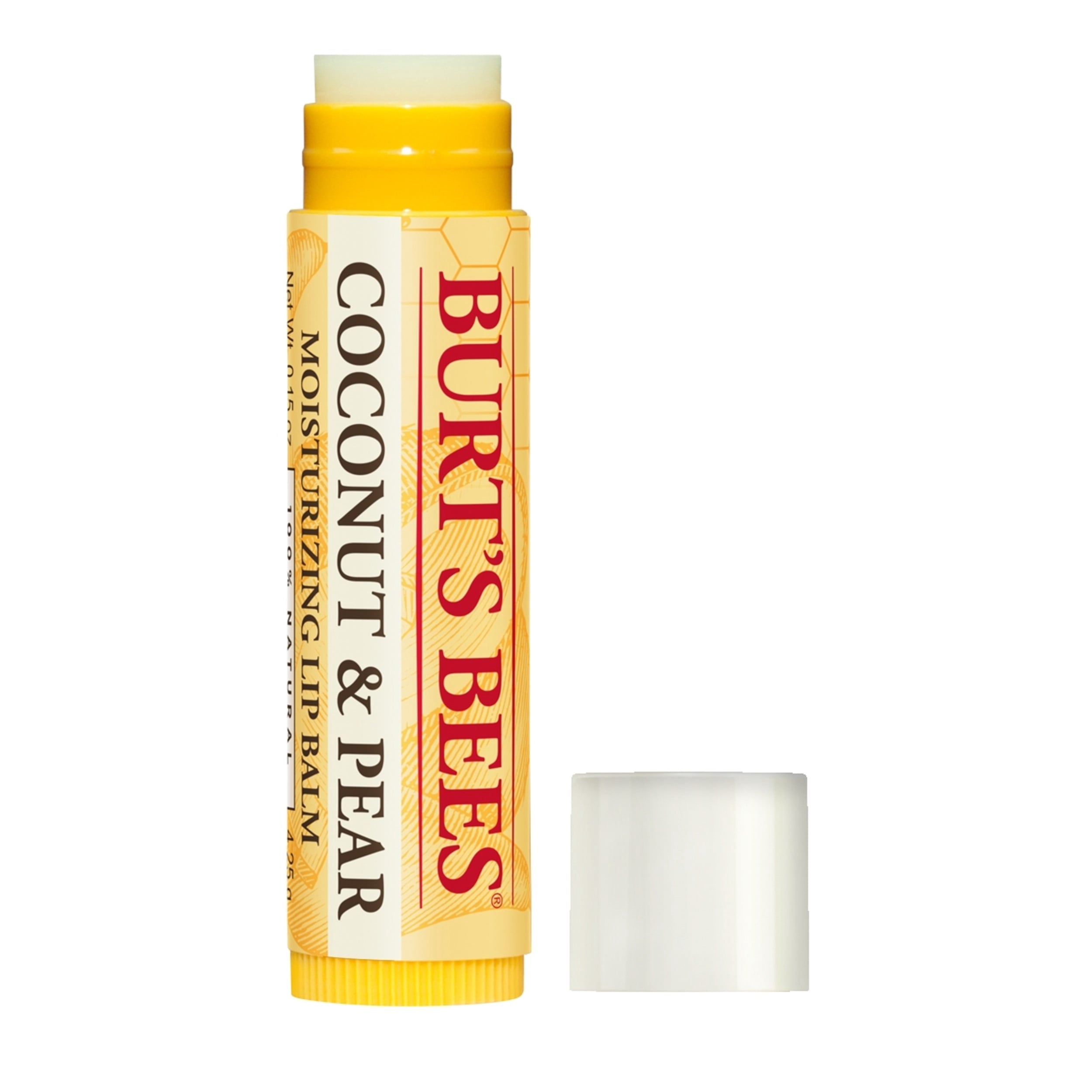 Burt's Bees 100% Natural Moisturizing Lip Balm, Coconut & Pear, 2 Count