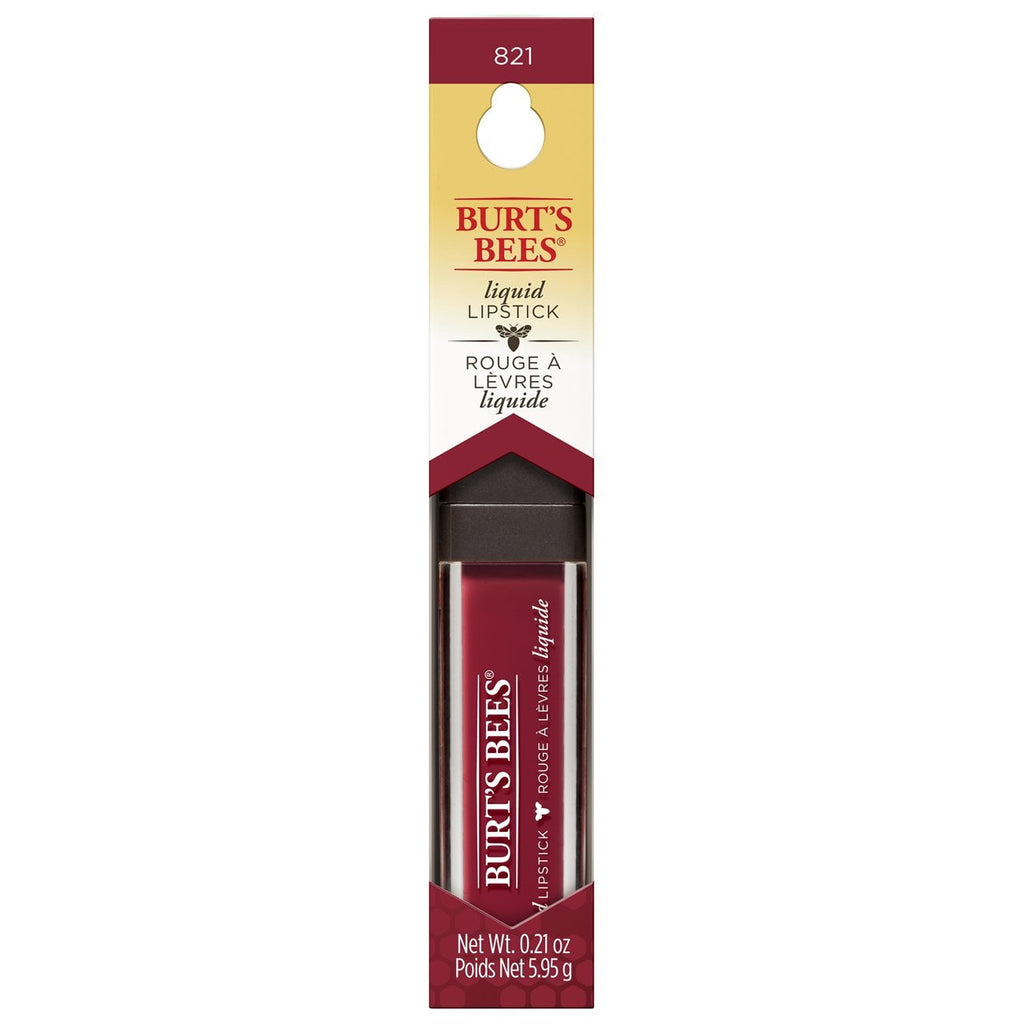 Burt's Bees 100% Natural Glossy Liquid Lipstick, Drenched Dahlia, 1 Tube