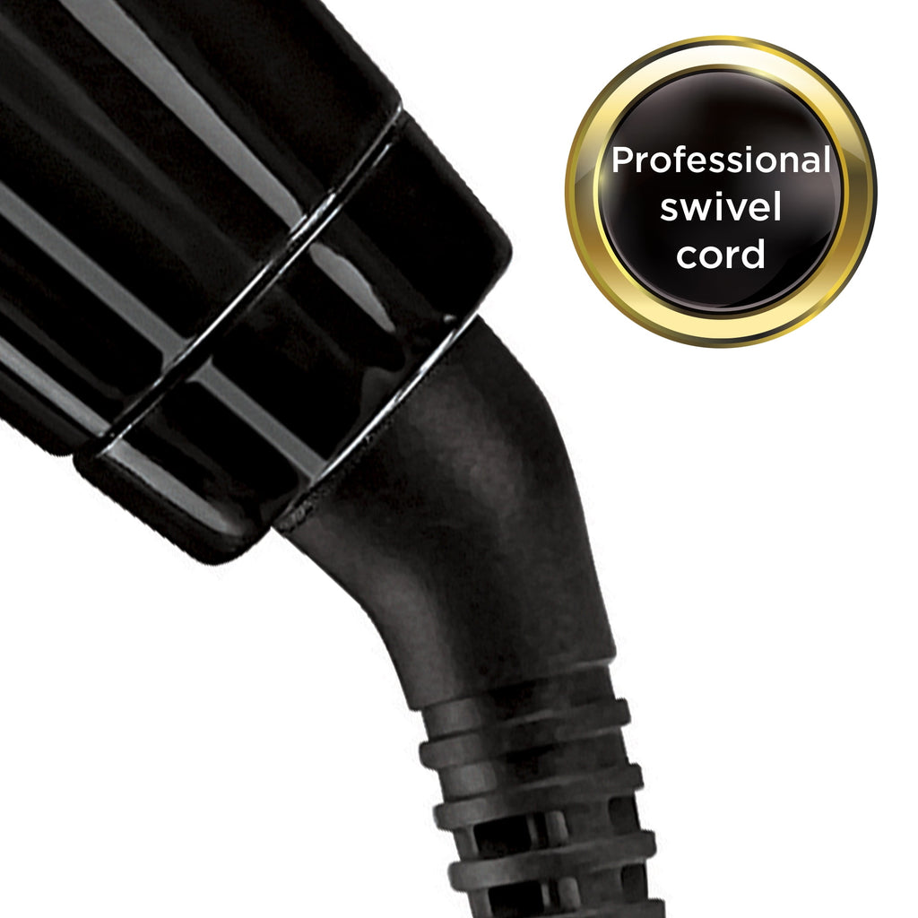 Revlon Pro Collection Silicone 1" Heated Brush, Black and Pink