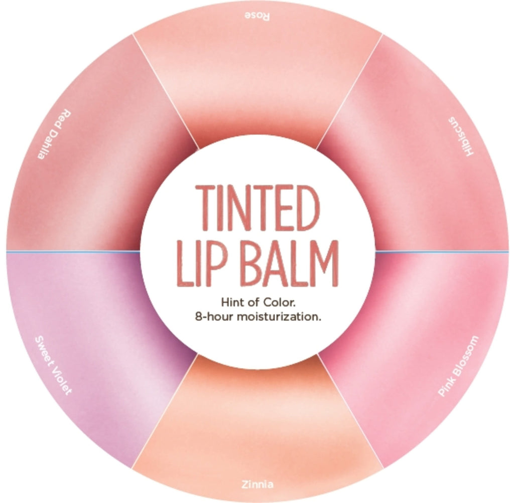 Burt's Bees 100% Natural Tinted Lip Balm, Rose with Shea Butter & Botanical Waxes - 1 Tube