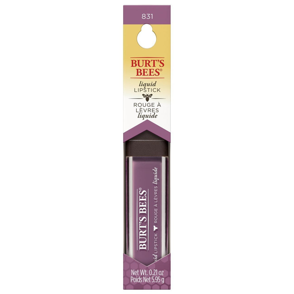 Burt's Bees 100% Natural Moisturizing Liquid Lipstick, Lavender Lake - 1 Tube
