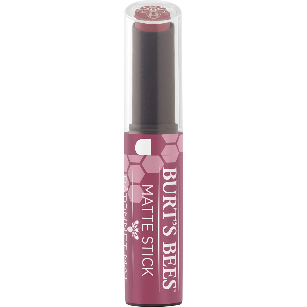 Burts Bees 100% Natural Origin Matte Stick  Rush of Raspberry, 1 Tube