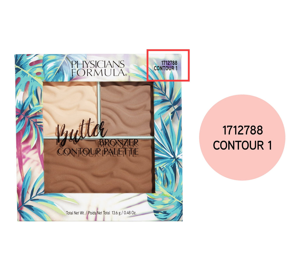 Physicians Formula Butter Bronzer Contour Palette, Light to Medium, 1 Count