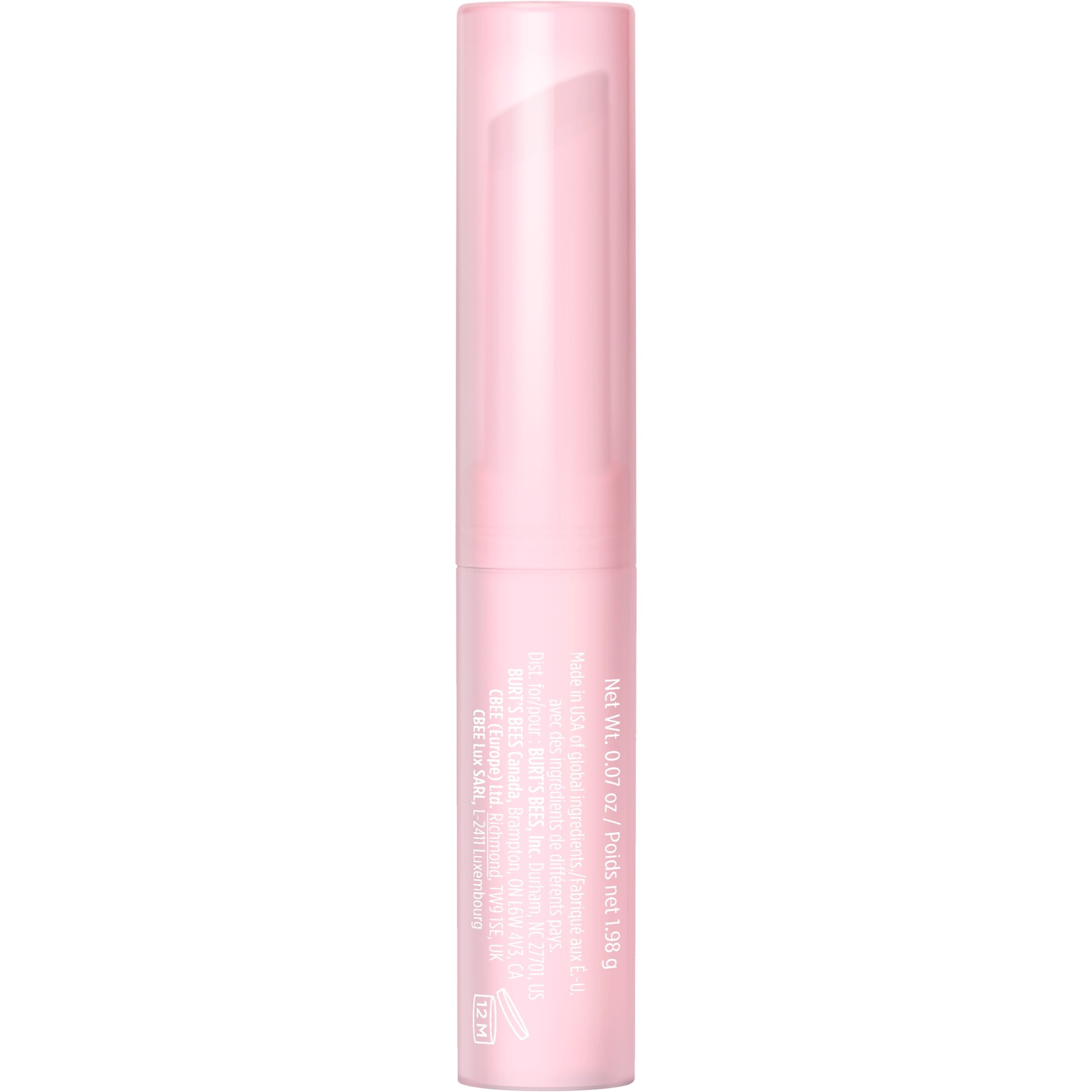Burts Bees Gloss and Glow Glossy Balm, 100% Natural Origin, Winning in Pink, 1 Tube