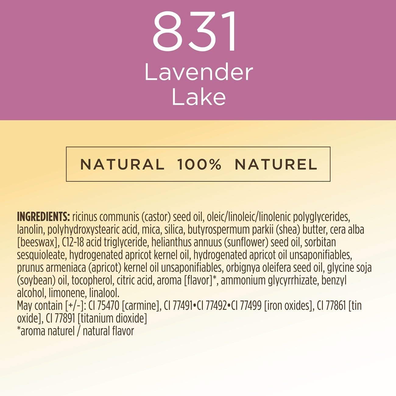 Burt's Bees 100% Natural Moisturizing Liquid Lipstick, Lavender Lake - 1 Tube