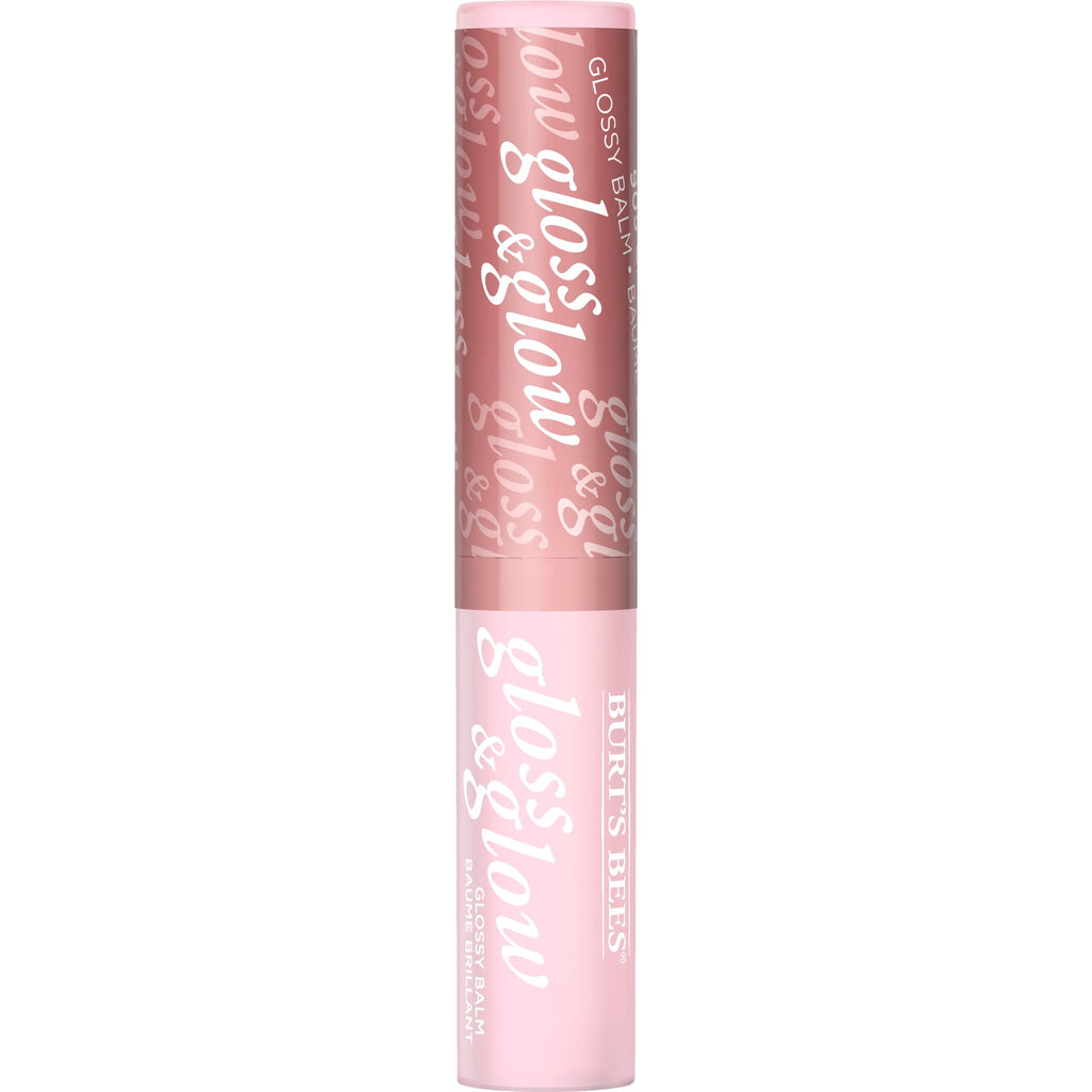 Burts Bees Gloss and Glow Glossy Balm, 100% Natural Origin, Chai Time, 1 Tube