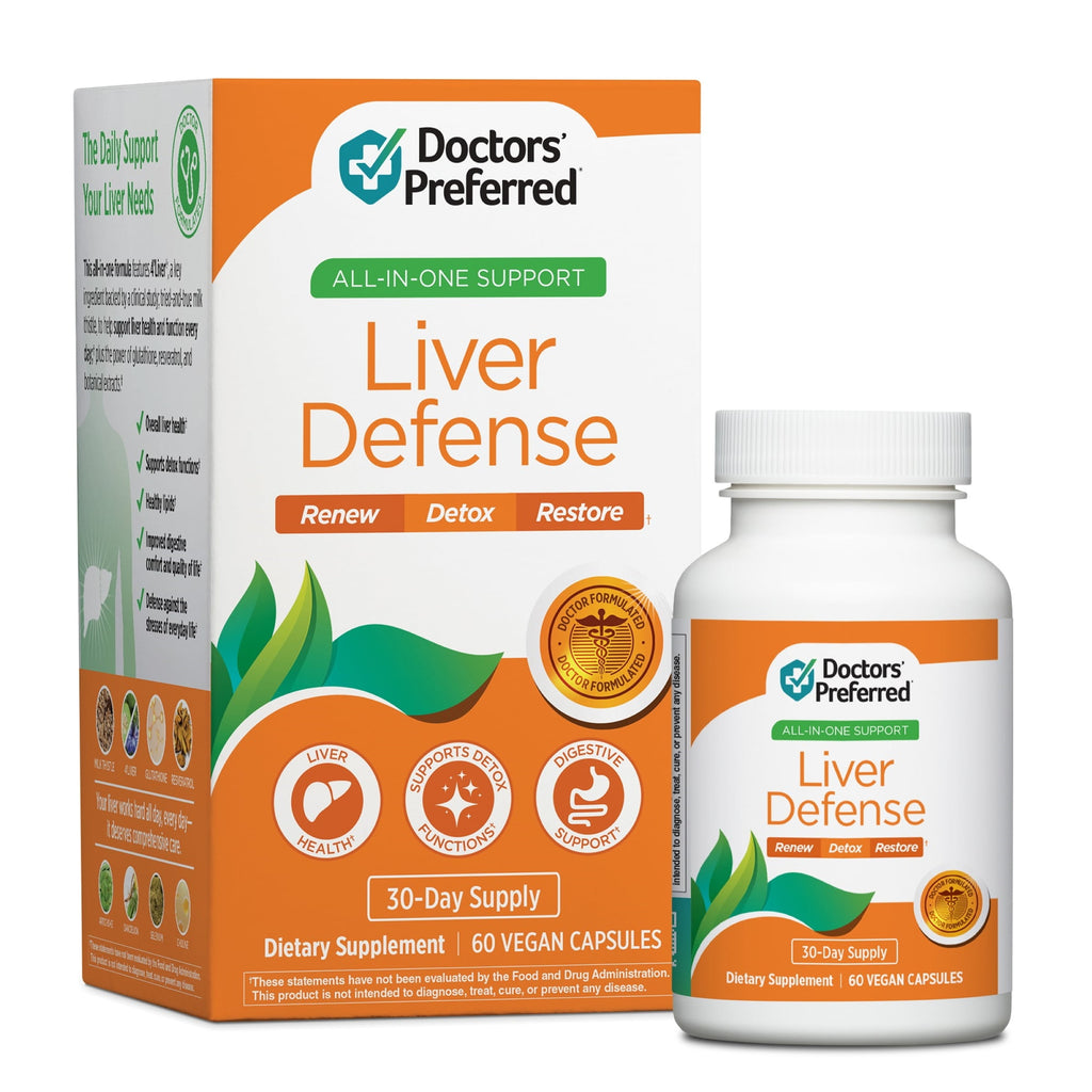Doctors' Preferred Liver Defense, Liver Health and Detox with Milk Thistle, 60 Capsules