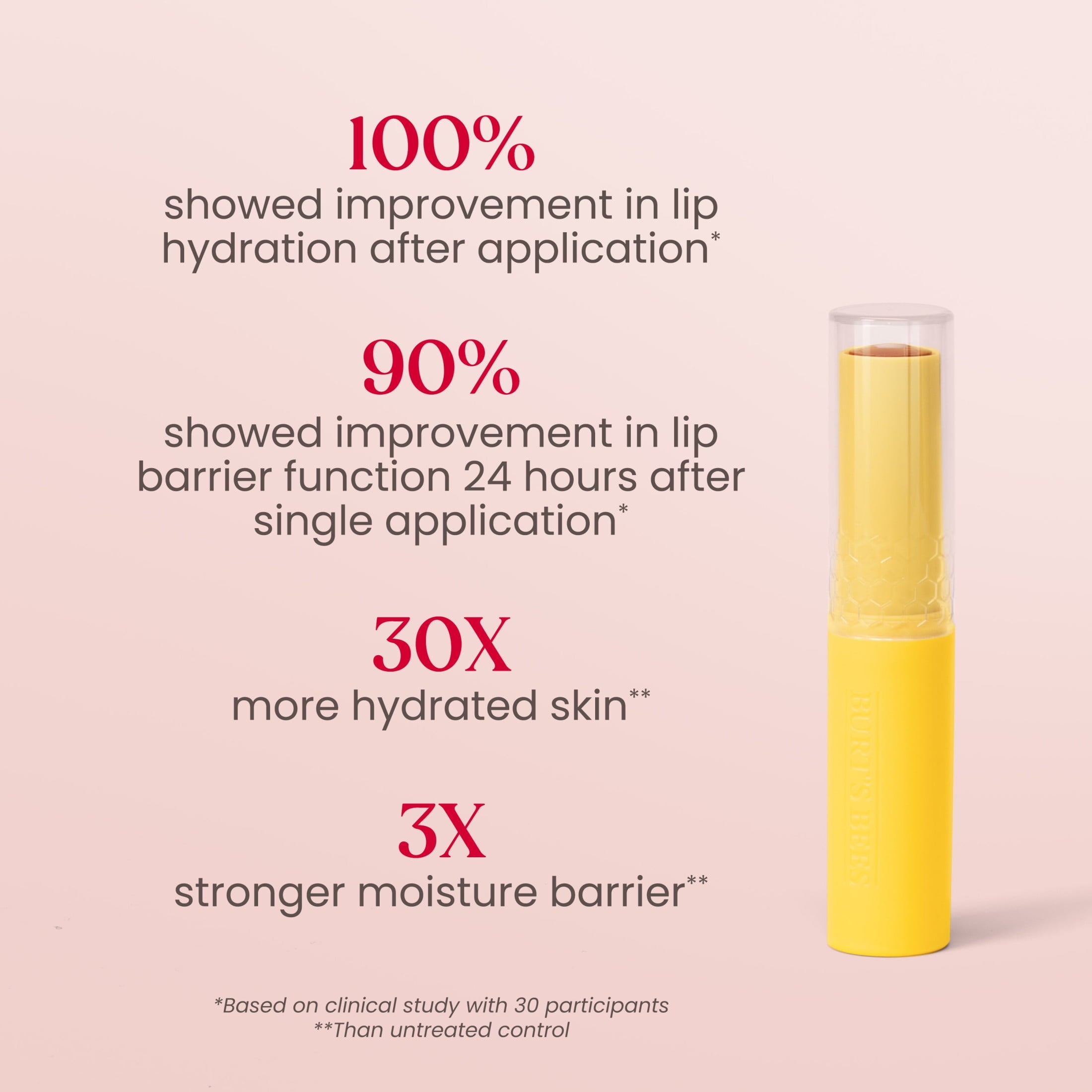 Burt's Bees Boosted Lip Balm Sheer Plus with Shea Butter, 1 Tube, 0.16 Oz