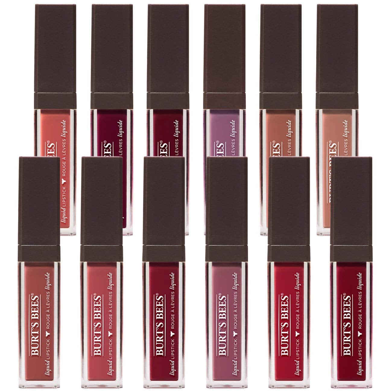 Burt's Bees 100% Natural Moisturizing Liquid Lipstick, Rushing Rose - 1 Tube