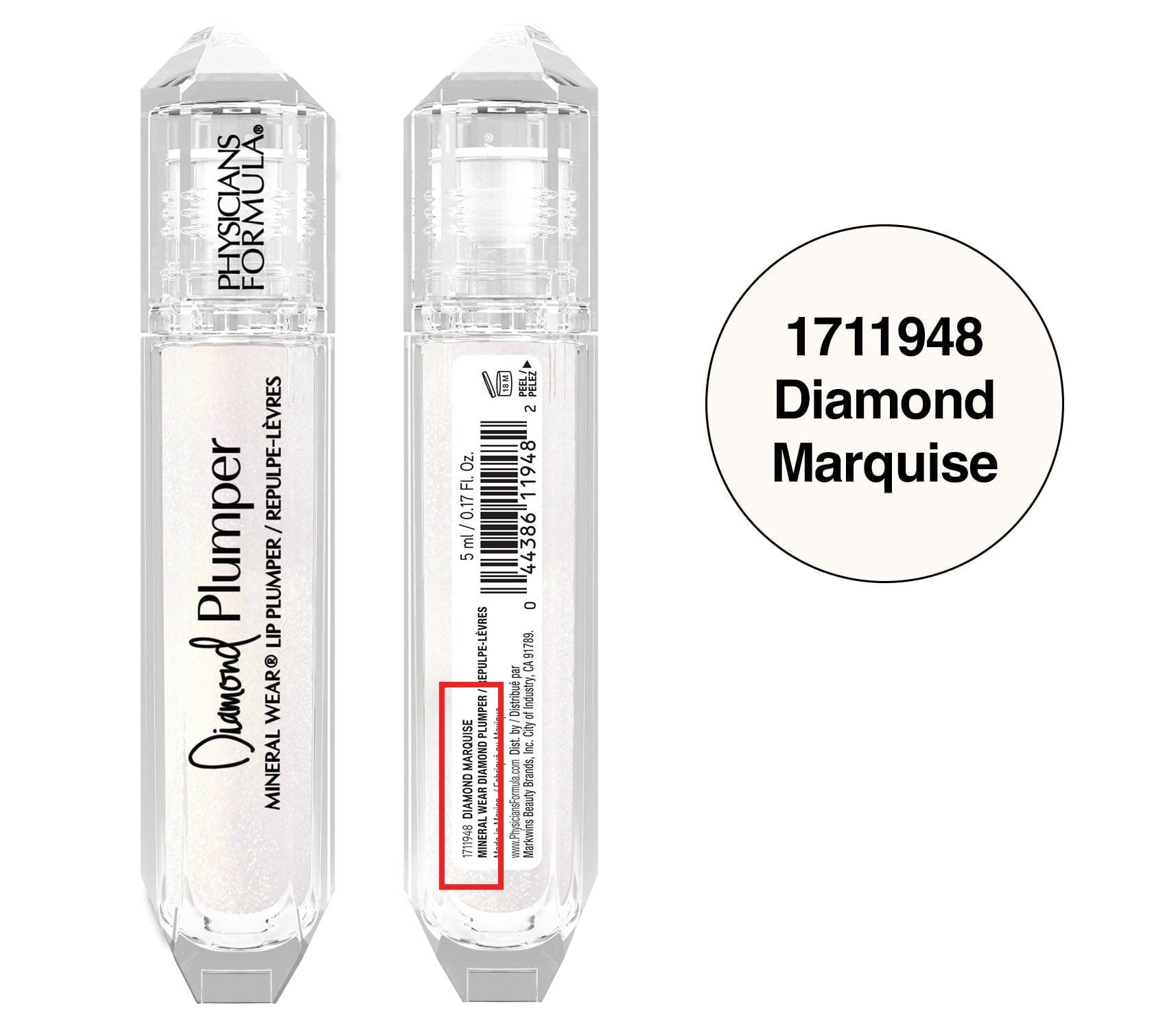 Physicians Formula Mineral Wear Diamond Plumper, Glosses, Diamond Marquise