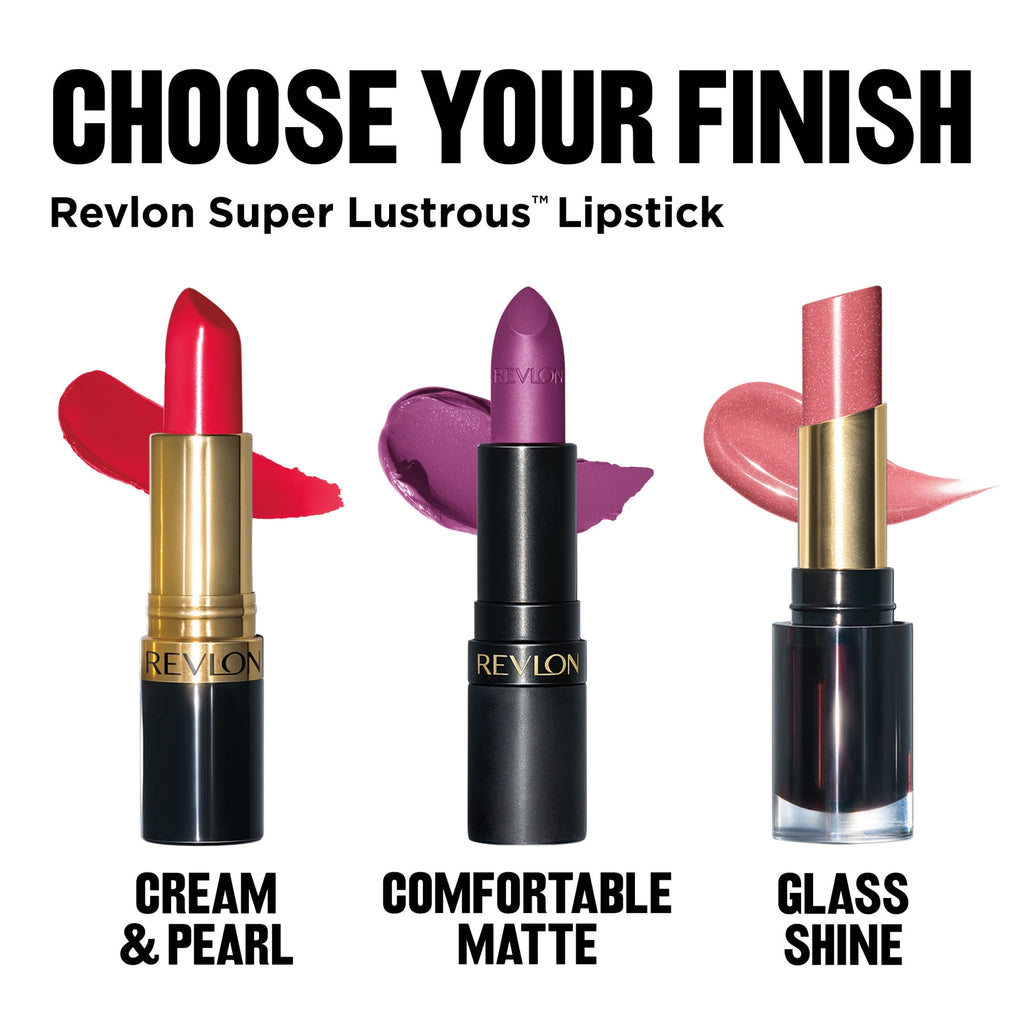 Revlon Super Lustrous Glass Shine Lipstick, Moisturizing Lipstick with Aloe, 013 Sleek Mulberry, 0.15 oz
