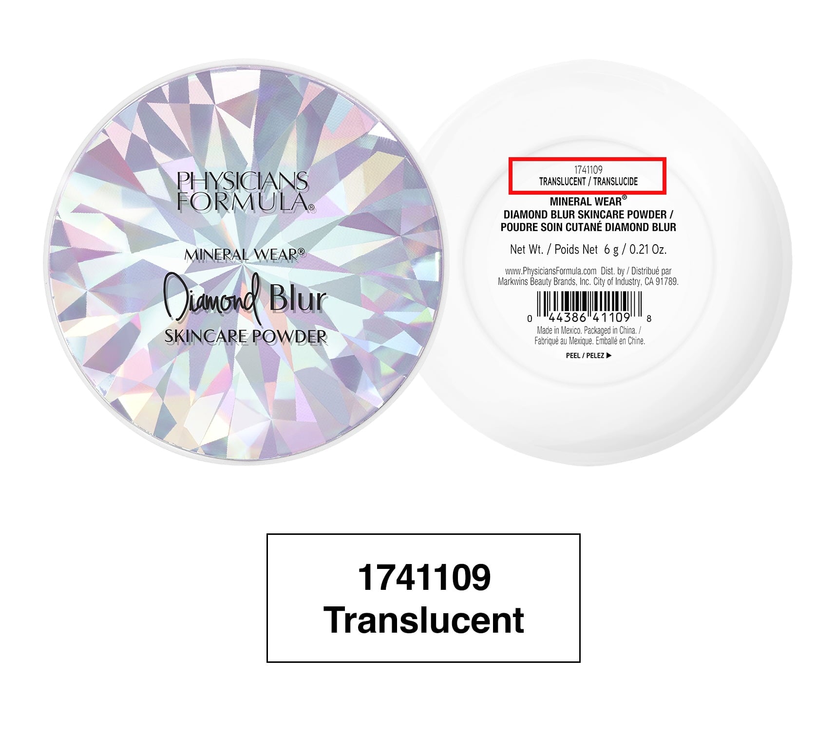 Physicians Formula Mineral Wear Diamond Blur Skincare Loose Setting Powder Makeup - Translucent