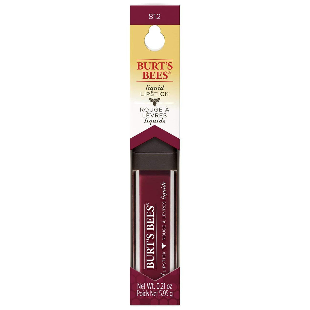 Burt's Bees 100% Natural Moisturizing Liquid Lipstick, Rushing Rose - 1 Tube